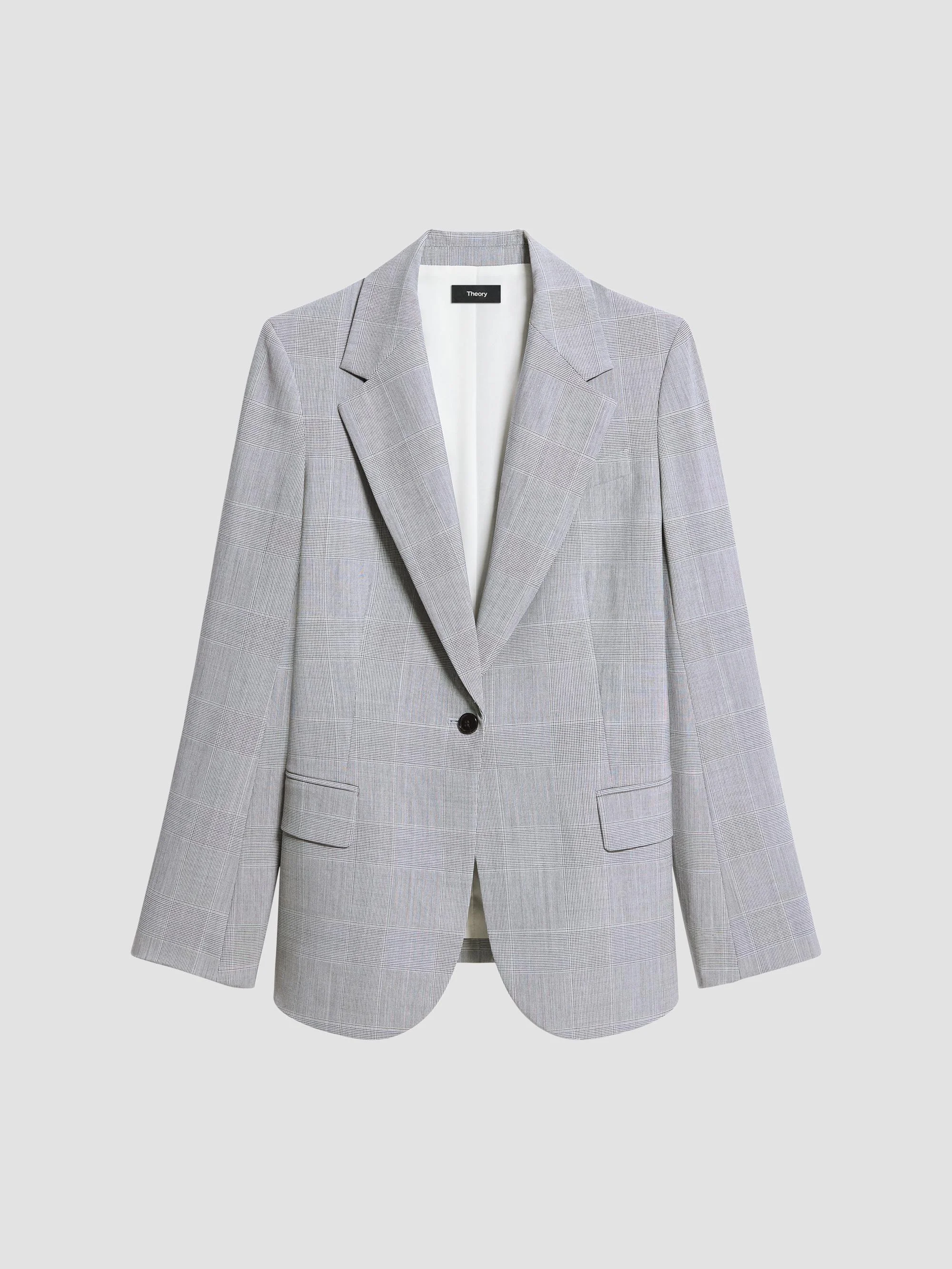 Women's Lynnia Stretch Wool Blazer - Grey Multi - 1