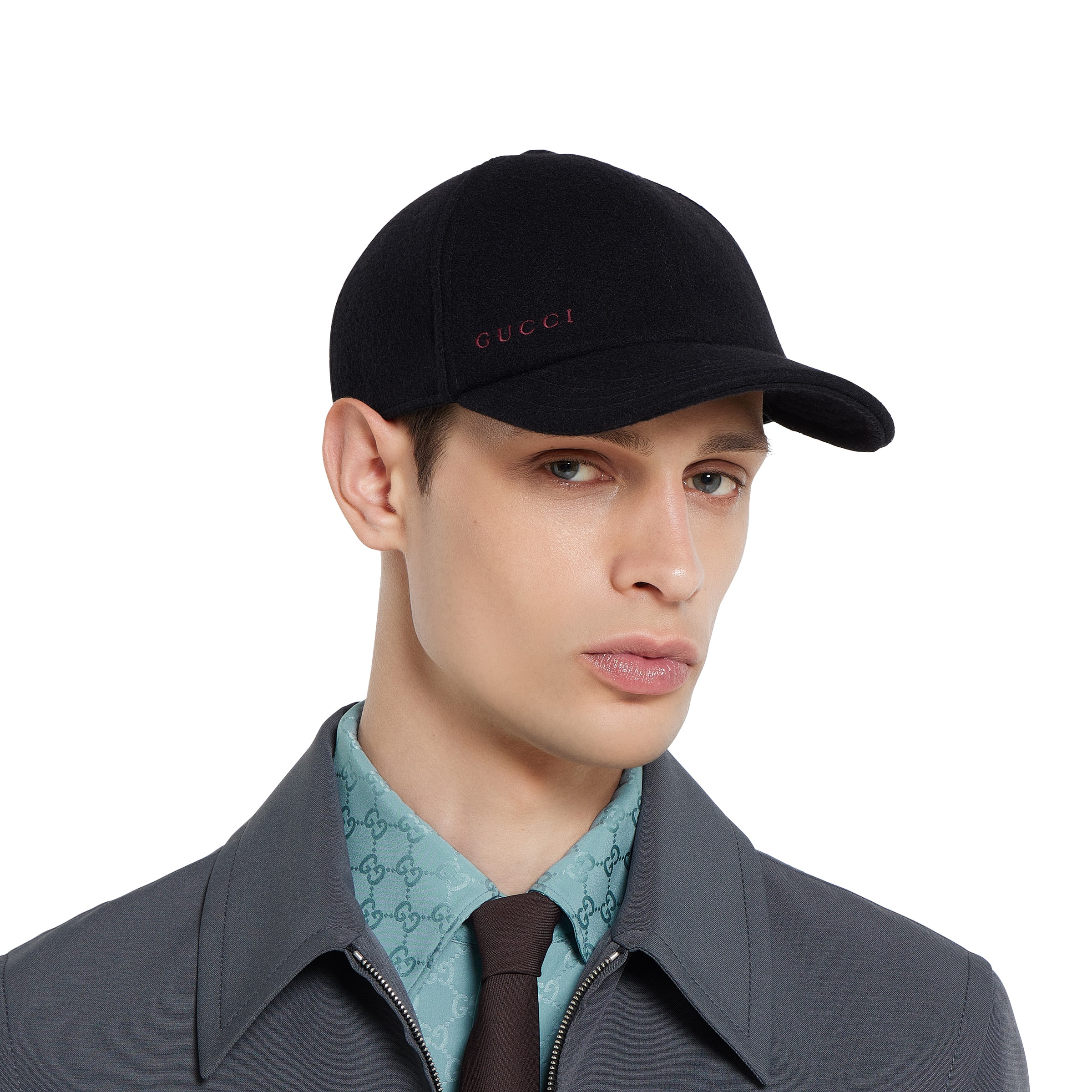 Wool baseball hat with embroidery - 3