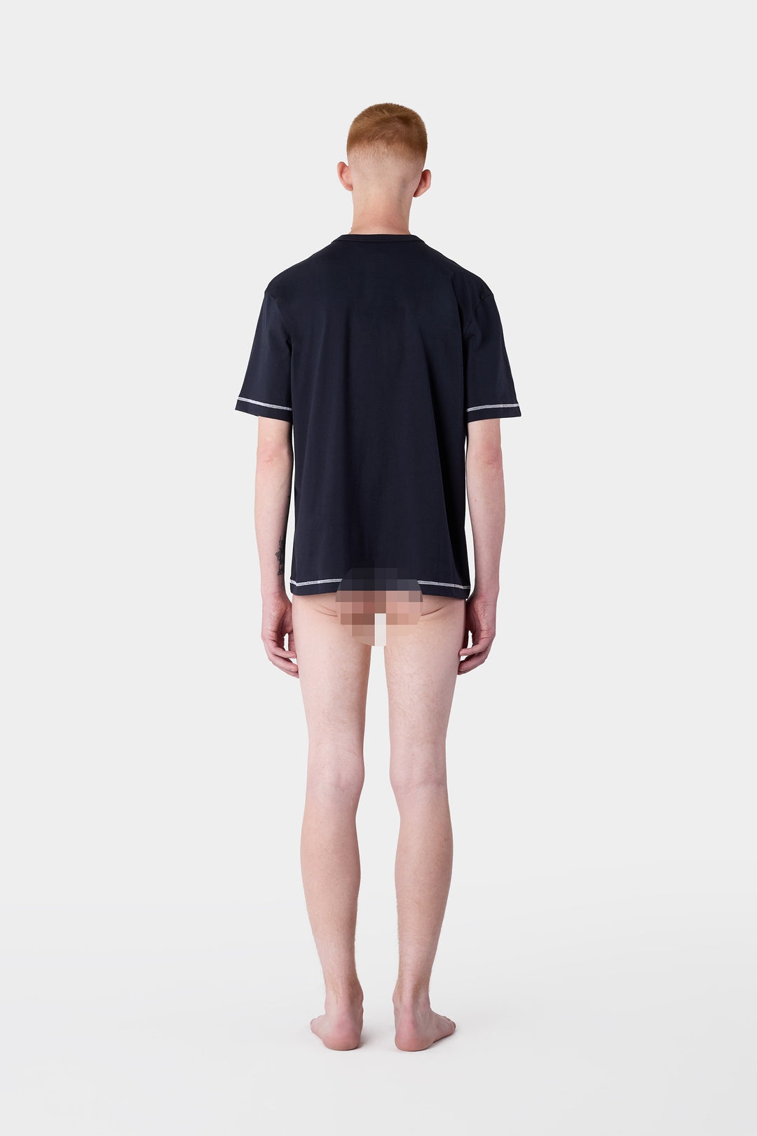 BIG LOGO BOUCLE CLASSIC T-SHIRT / blue SUNNEI & off white - 8