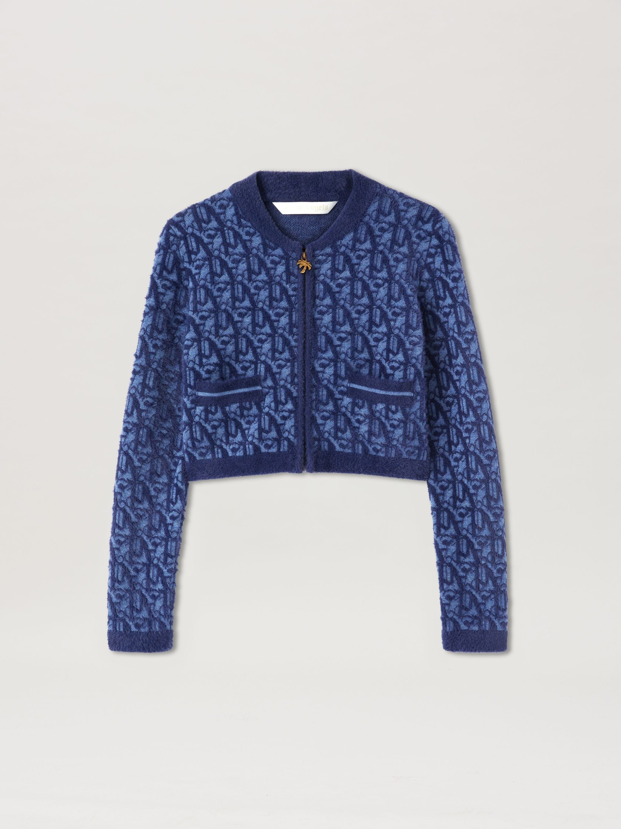 Monogram Jacquard Cardigan - 1