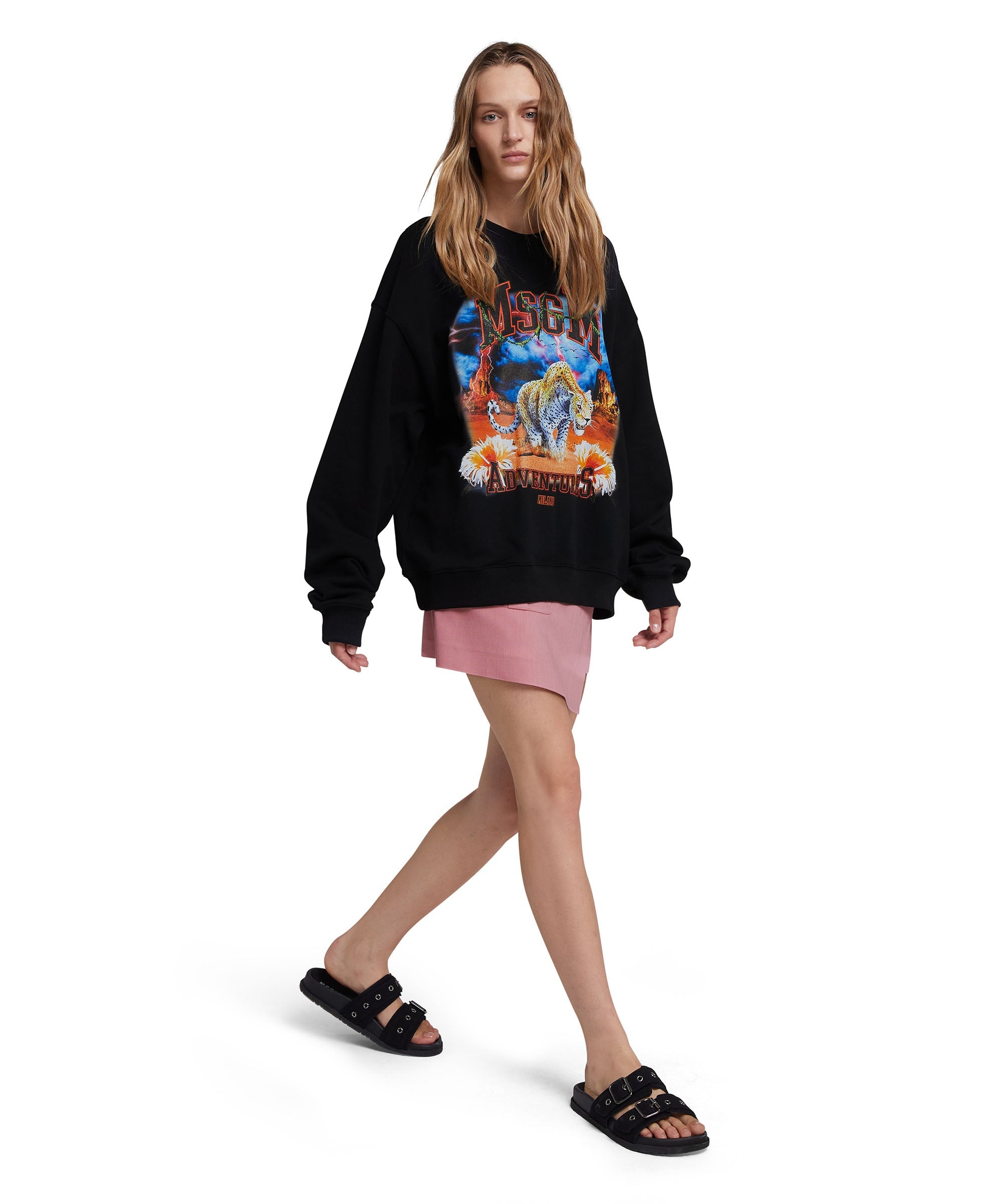 Sweatshirt with "MSGM adventures" graphic - 5