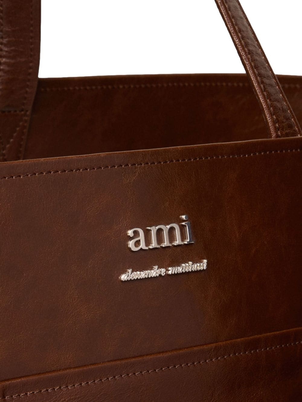 East West Maxi leather tote bag - 5