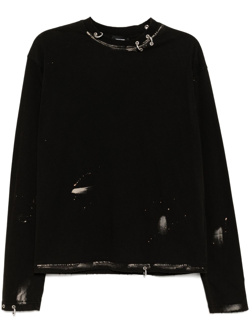 faded effect T-shirt - 1