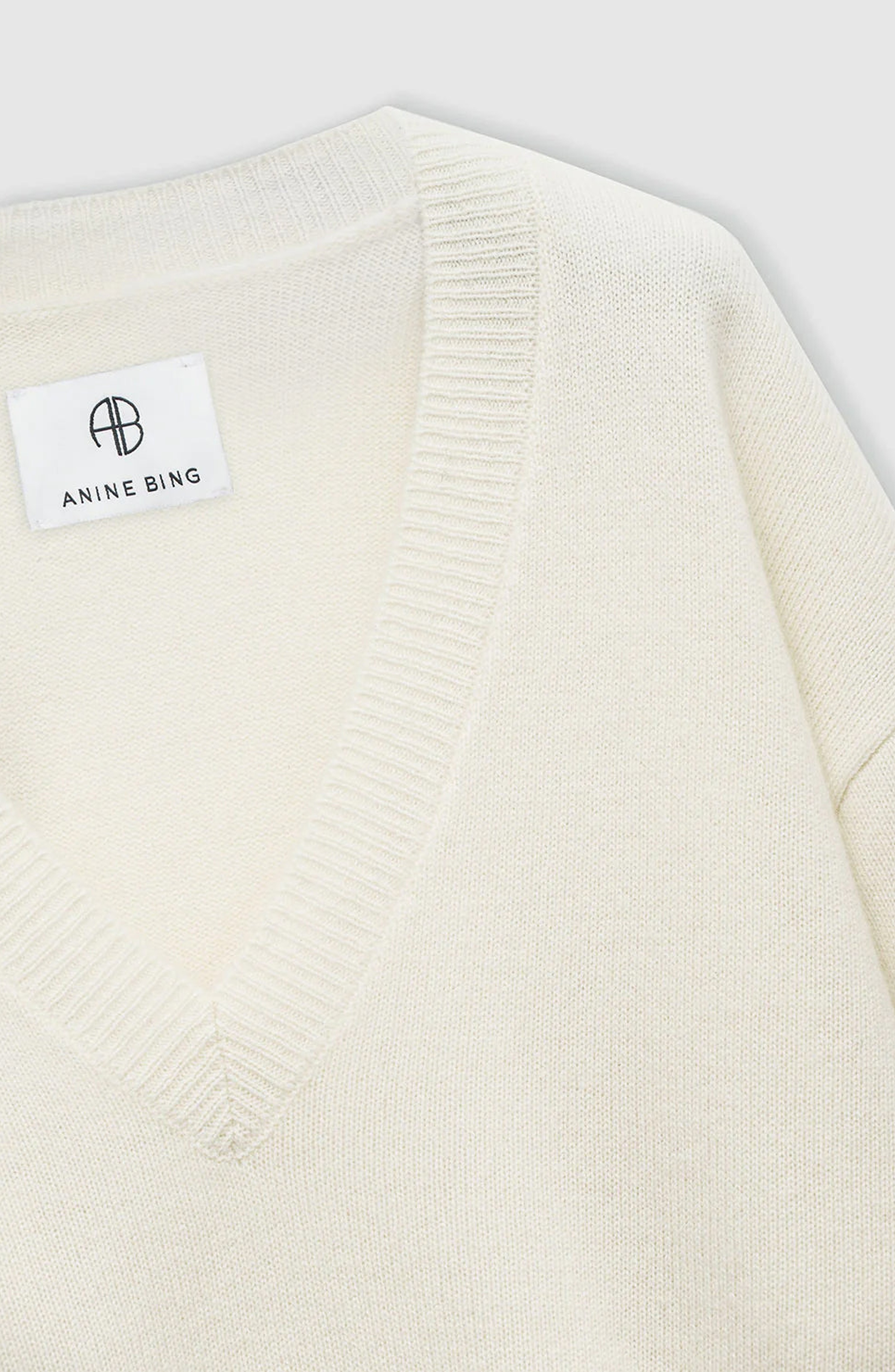 ANINE BING Lee Sweater in Cream at Nordstrom - 3