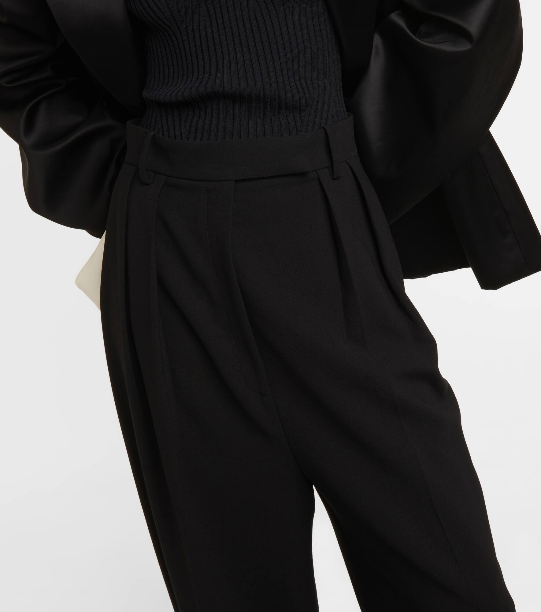 Simone pleated wide-leg pants - 4