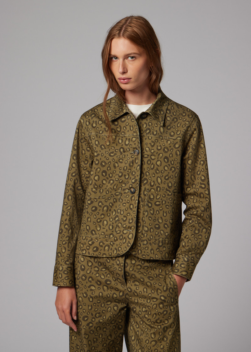 Women's Khaki 'Animal' Print Co-ord 3