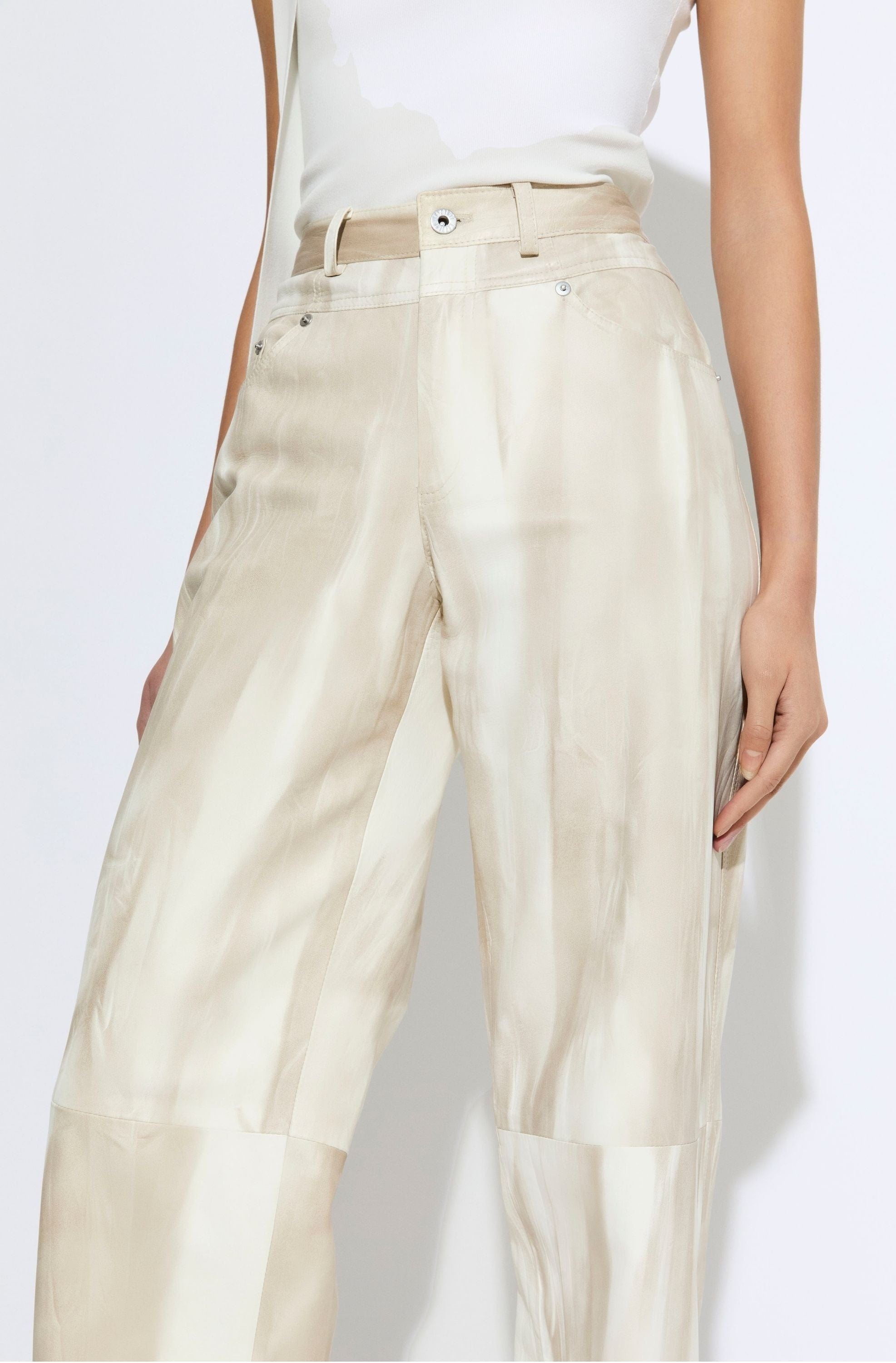 Marbled Nappa Double Seam Pant - 4