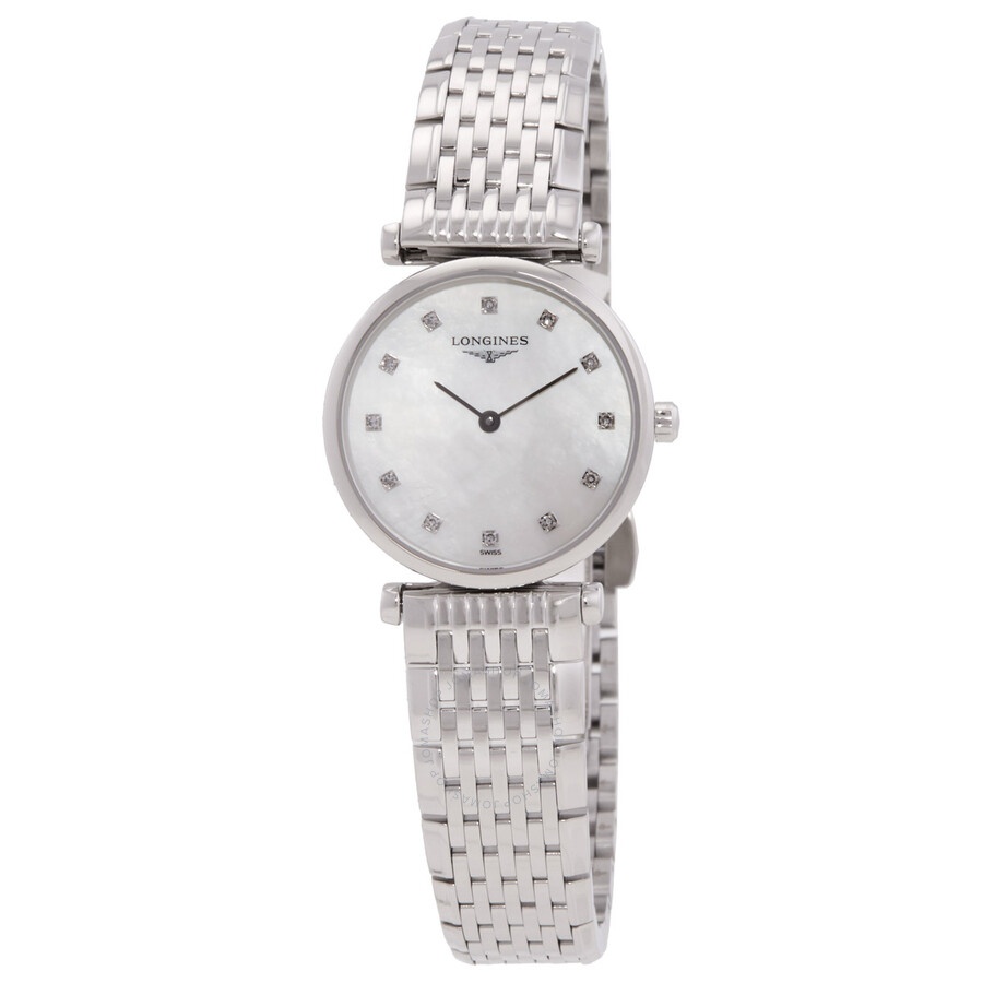 Longines La Grande Classique Quartz Diamond White Mother of Pearl Dial Ladies Watch L4.209.4.87.C - 1