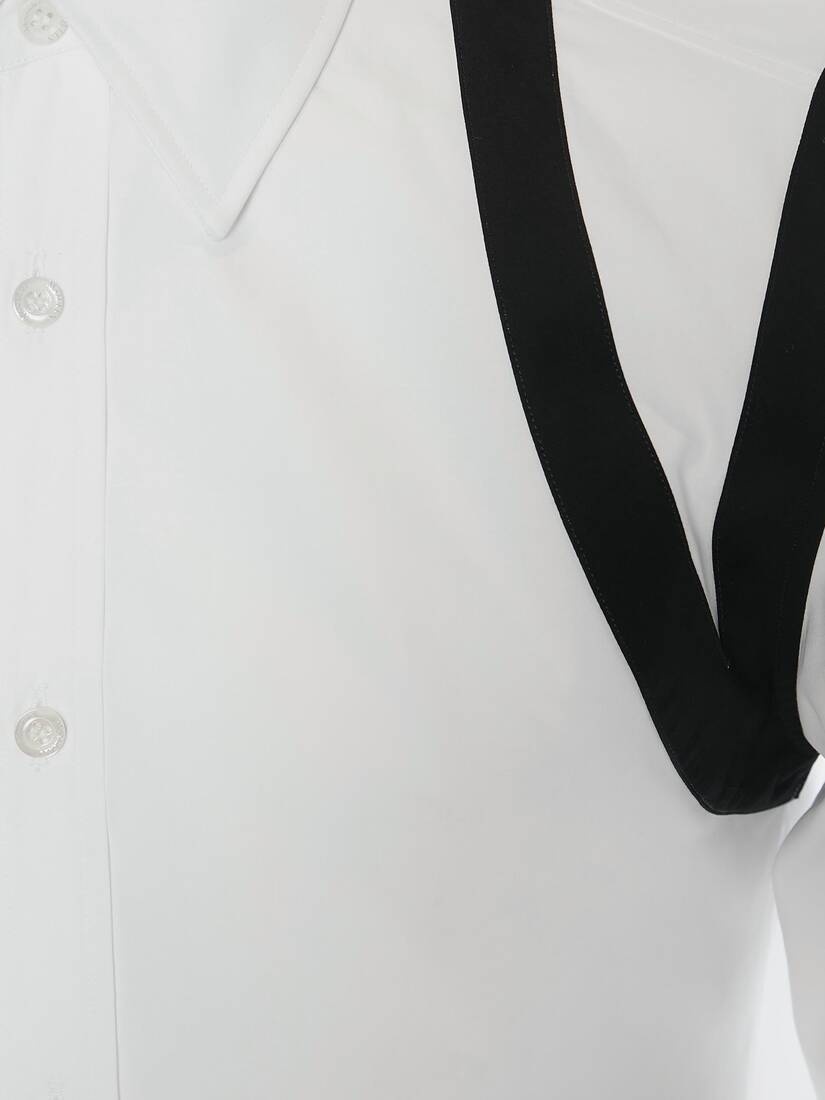 Cage Harness Shirt in White - 6