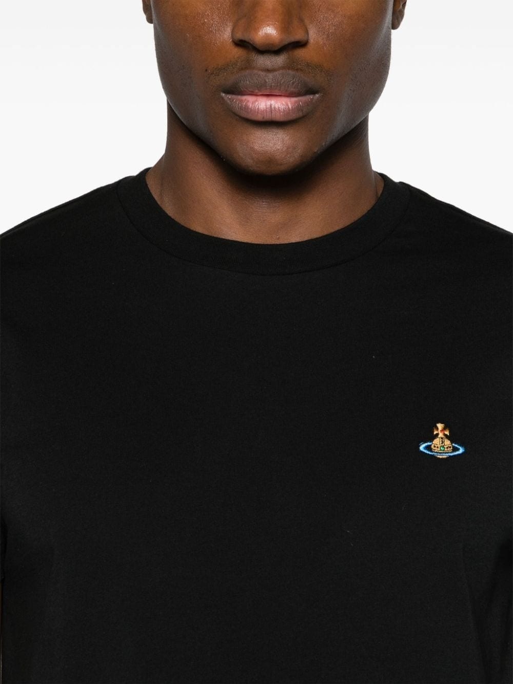Orb-embroidered cotton T-shirt - 6