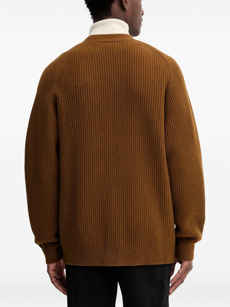 button V-neck cardigan 3