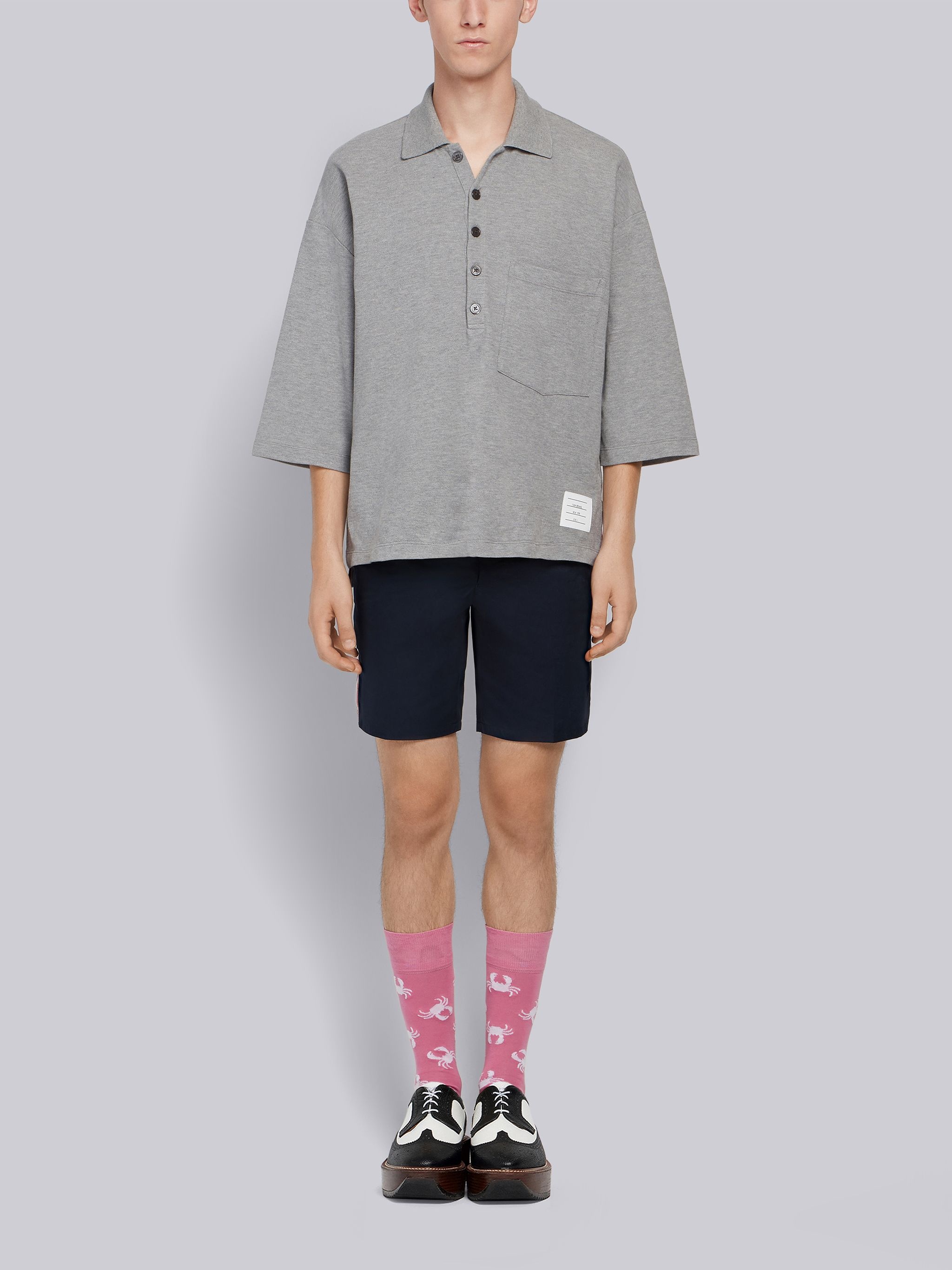 Oversized Piqué Pocket Polo - 4