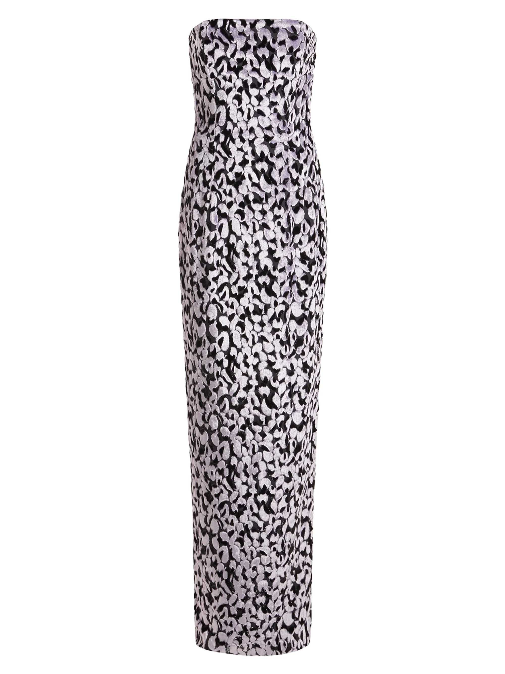 Women's Minelli Embroidered Column Gown - Lilla - 1