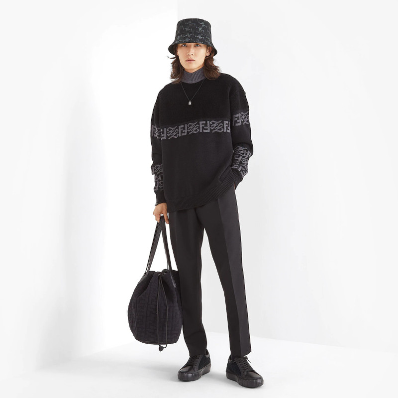 FENDI Black fabric bag outlook