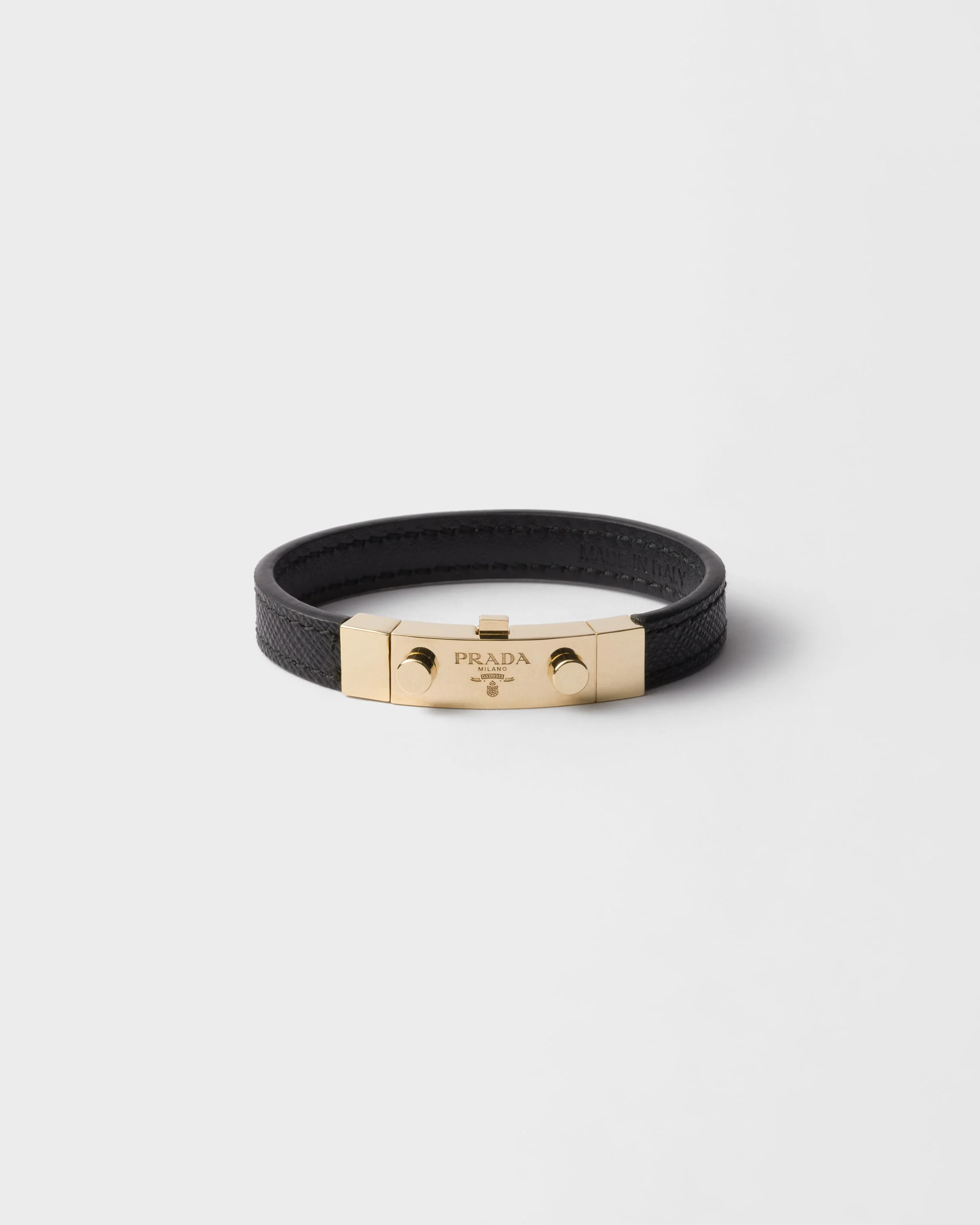 Saffiano leather bracelet - 1