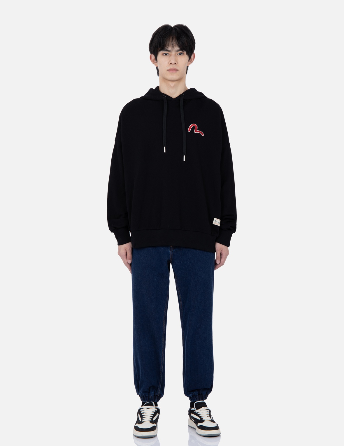 DARUMA AND SEAGULL APPLIQUÉ JOGGER PANTS - 6
