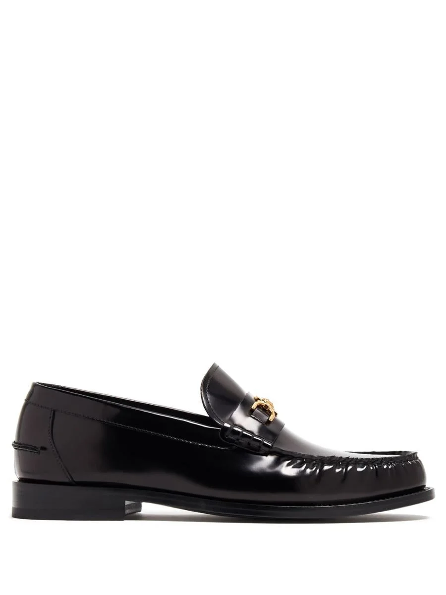 VERSACE MEDUSA PLAQUE MOCCASINS - 1