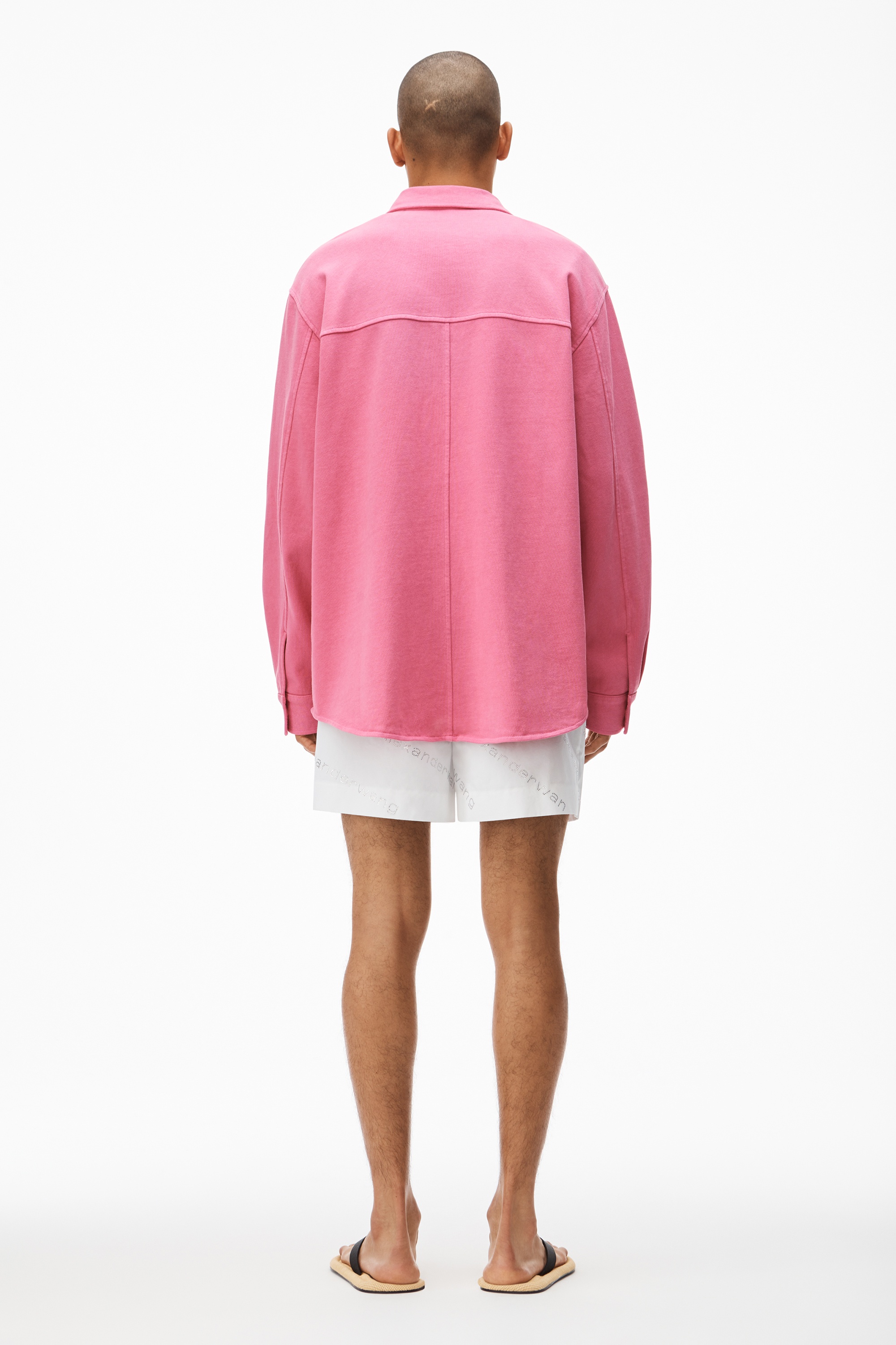 OVERSIZED SHIRT IN COMPACT JERSEY - 5