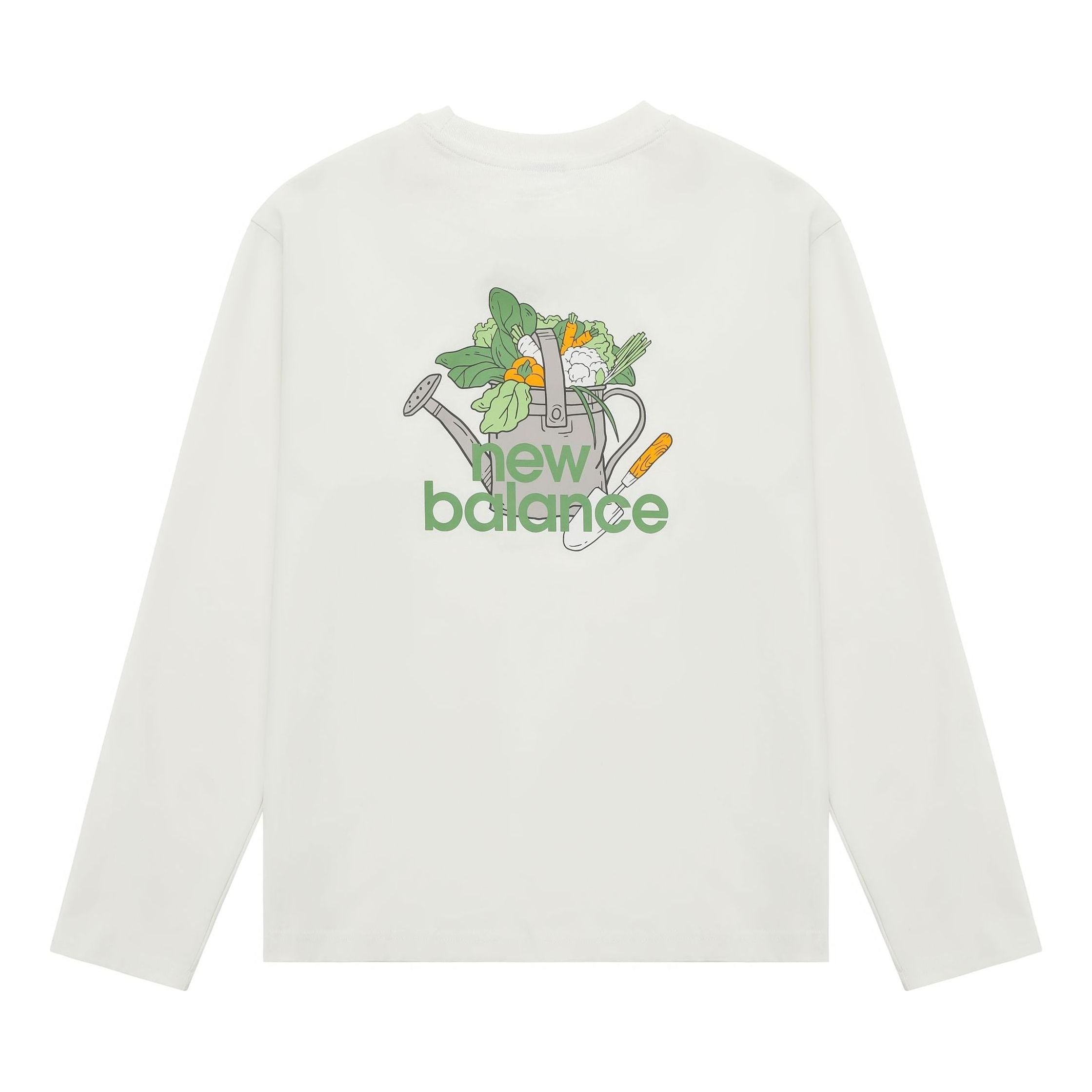 New Balance Logo Graphic Print Top 'White Green' AMT31329-CIC - 2
