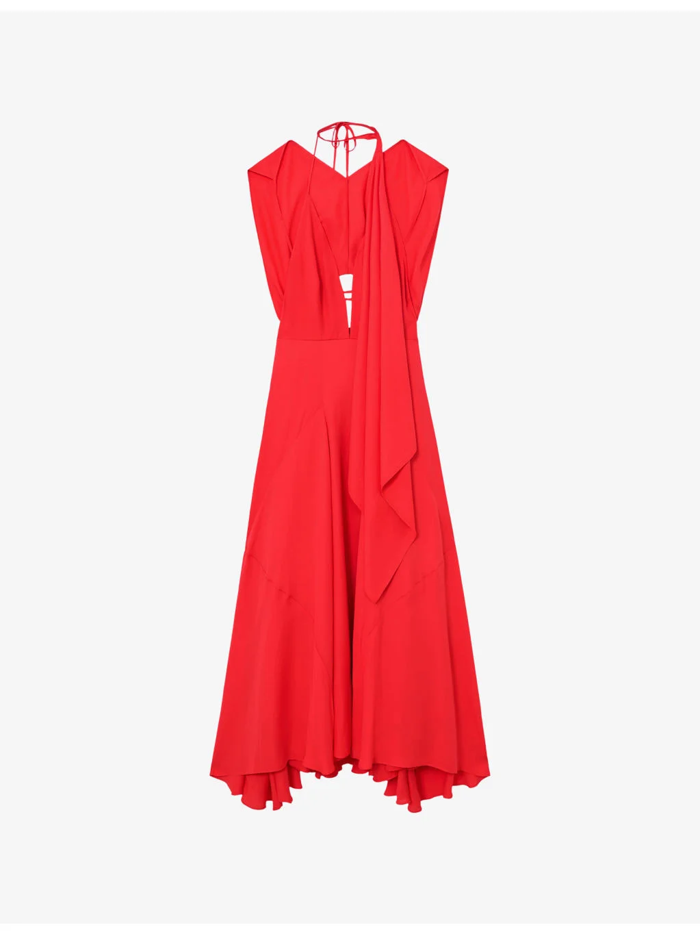 Evory Detachable-Cape Woven Maxi Dress - 1