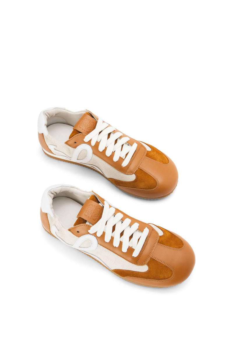 Ballet runner in nylon and calfskin 3