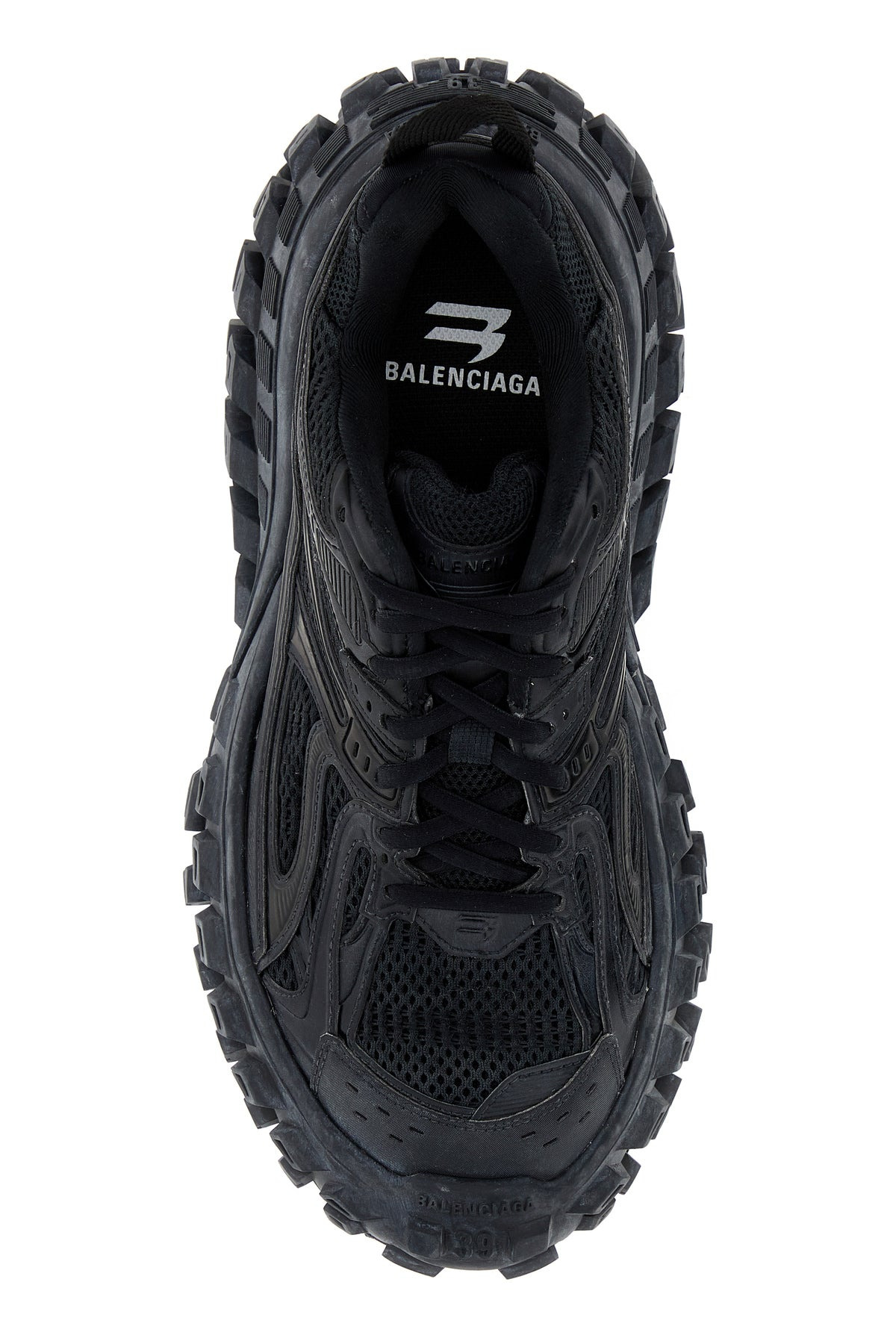 Black nylon and mesh Bouncer sneakers - 4