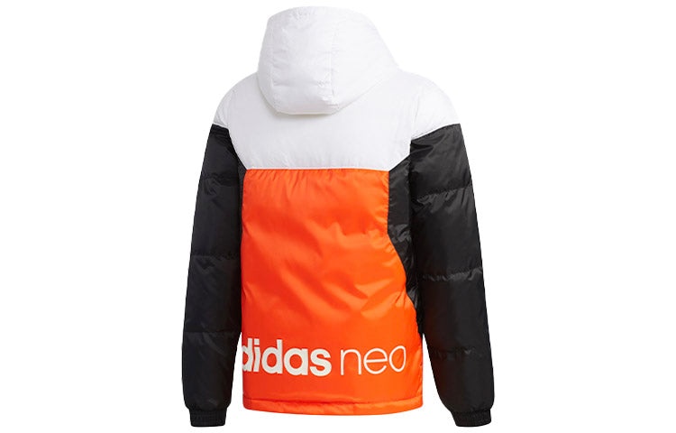 adidas neo protection against cold Stay Warm hooded down Jacket White EI4426 - 2