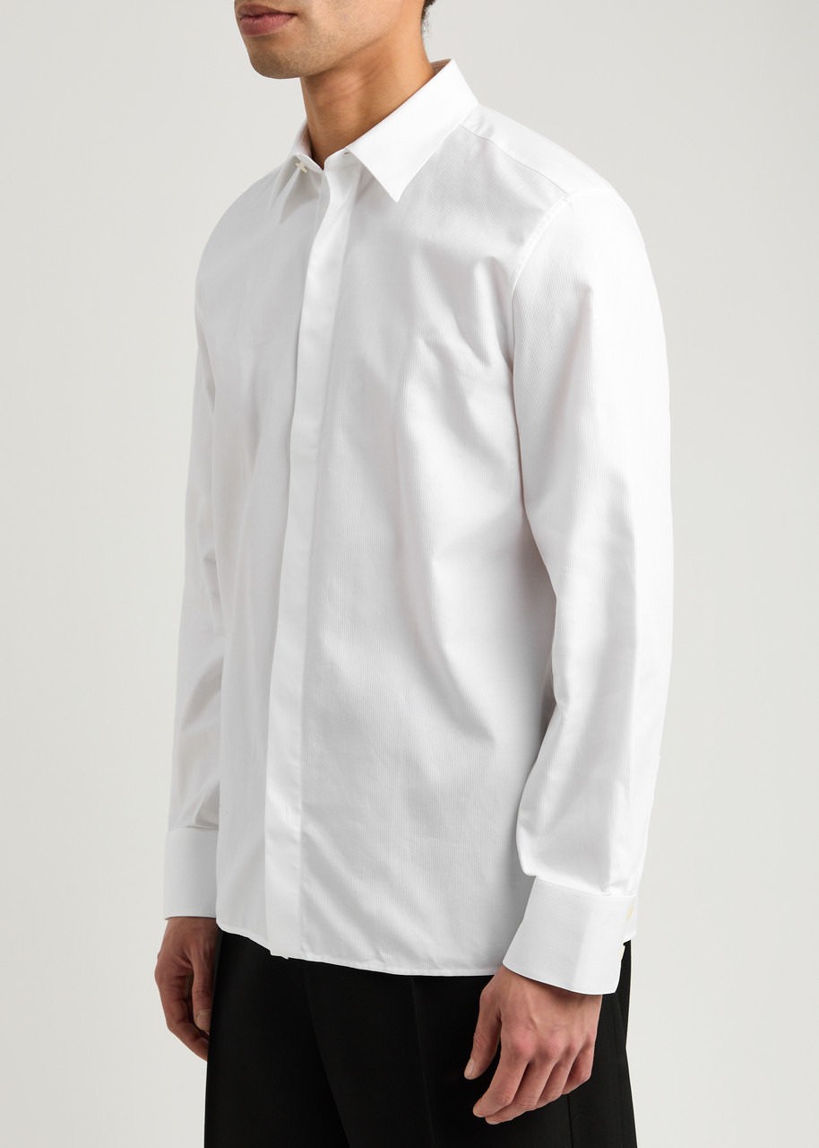 Saint Laurent Striped-jacquard Cotton Shirt - 2
