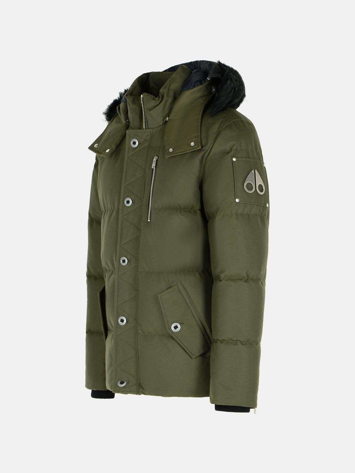 GREEN COTTON AND NYLON JACKET - 2