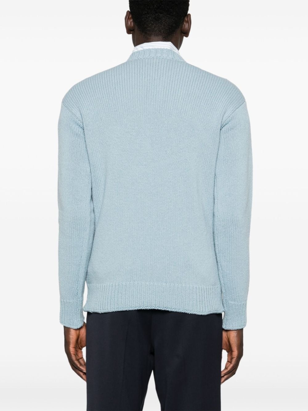 logo-embroidered sweater - 4