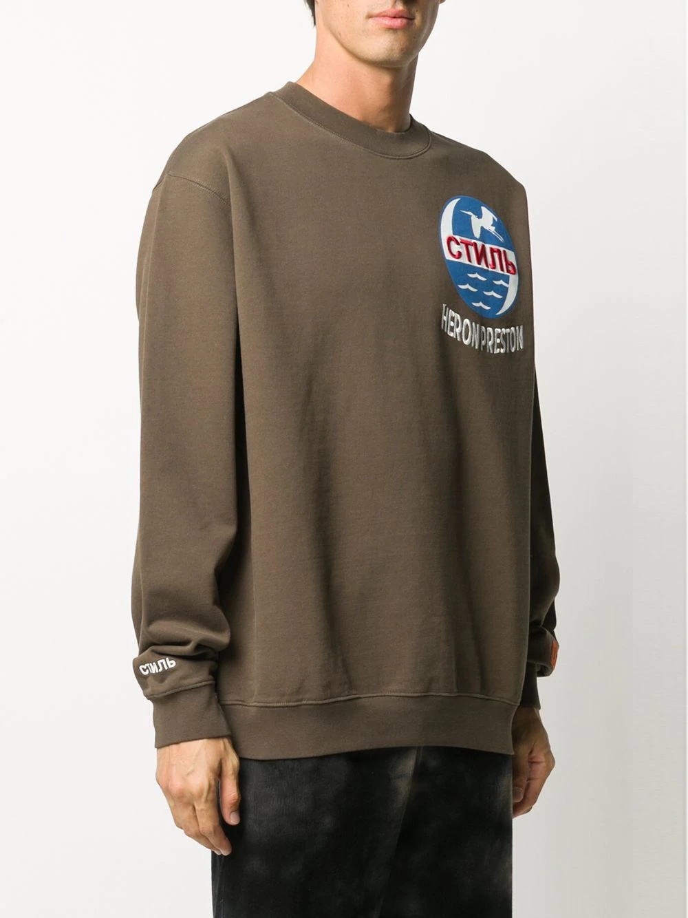 logo patch sweatshirt - 3