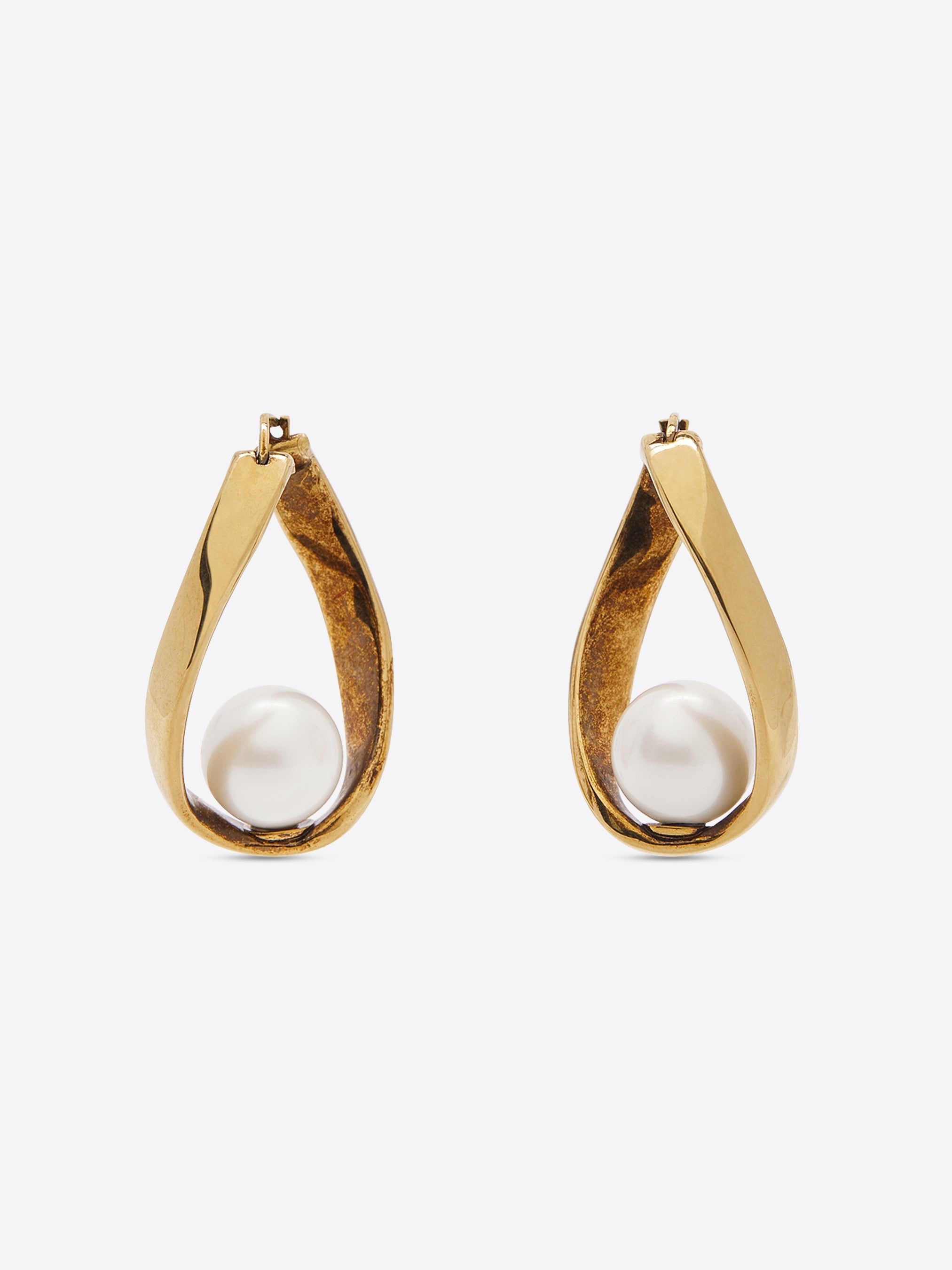 OVAL HOOP EARRINGS - 2