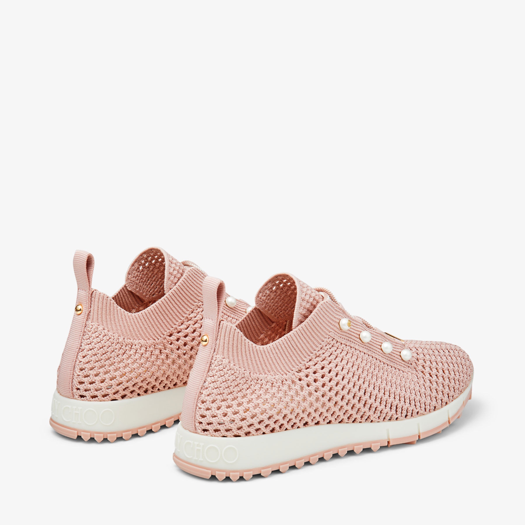 Veles
Macaron Crochet Knit Low-Top Trainers with Pearls - 6