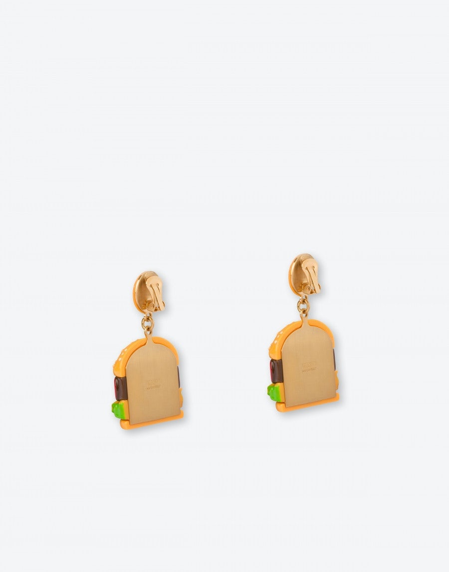MOSCHINO HAMBURGER EARRINGS - 3