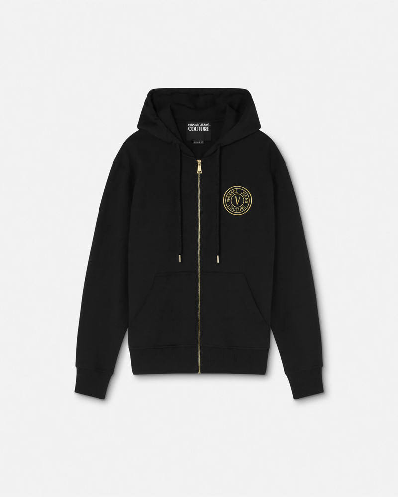 V-Emblem Zip Hoodie 1