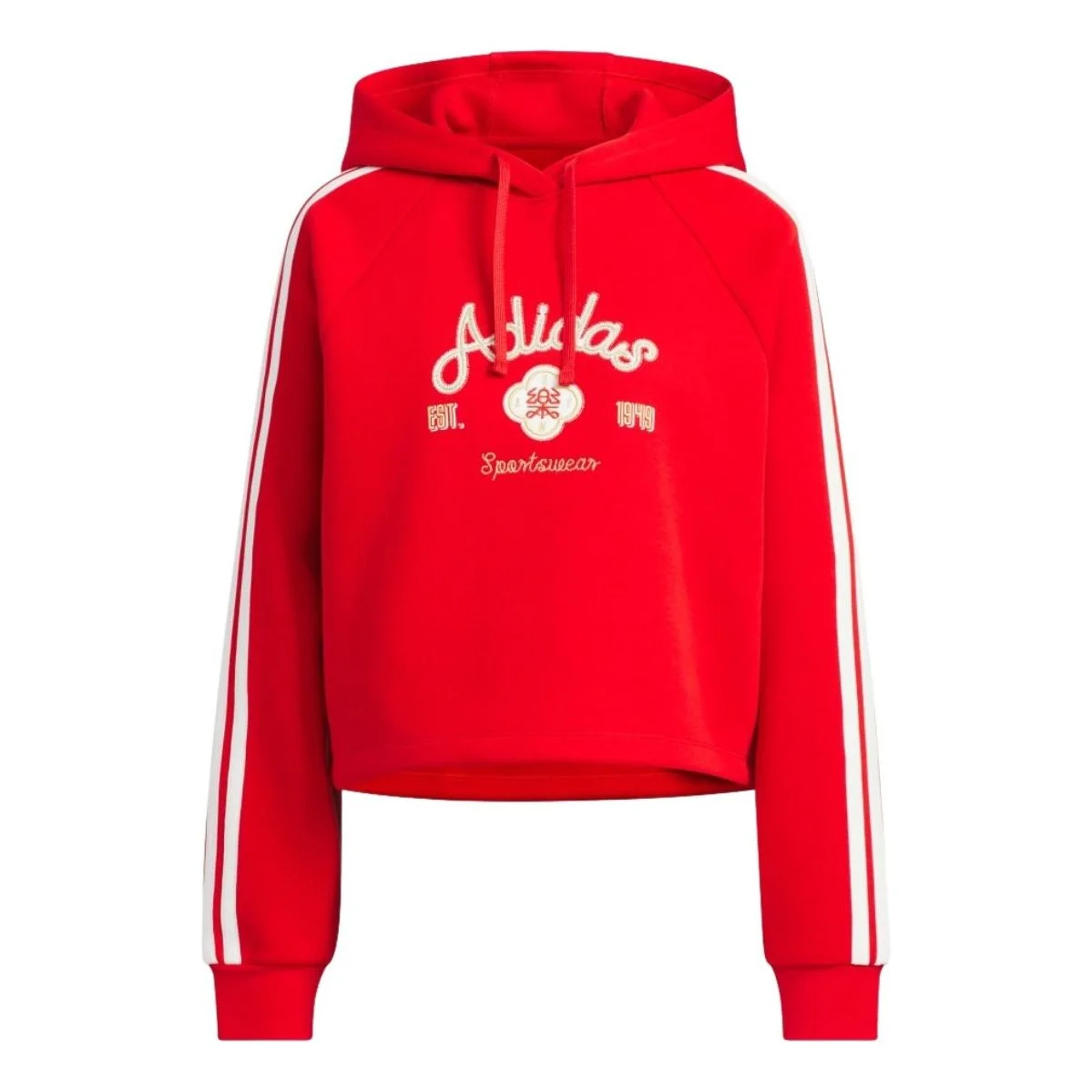 (WMNS) adidas Hooded Top Asia Sizing 'CNY Red' KH2694 - 1