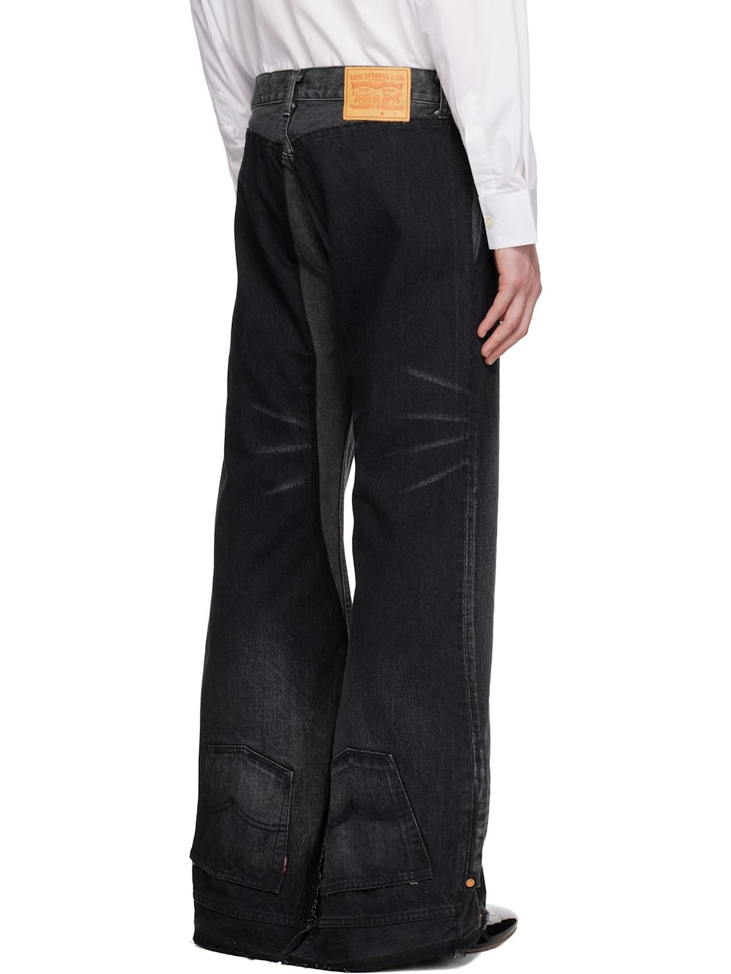 Black Levi's Edition Garment Treated W Name Jeans - 3