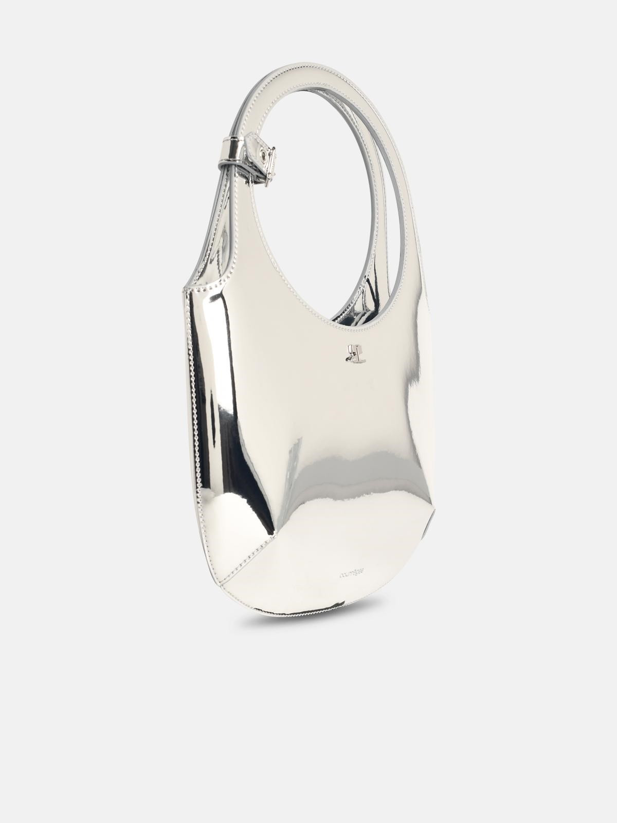 'HOLY MIRROR' SILVER LEATHER BAG - 2