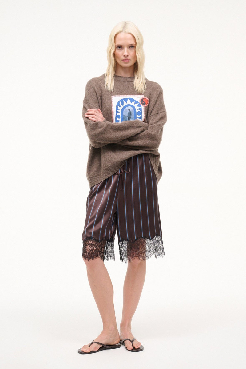 STAUD VERANO SILK SHORT REDONDO STRIPE 5
