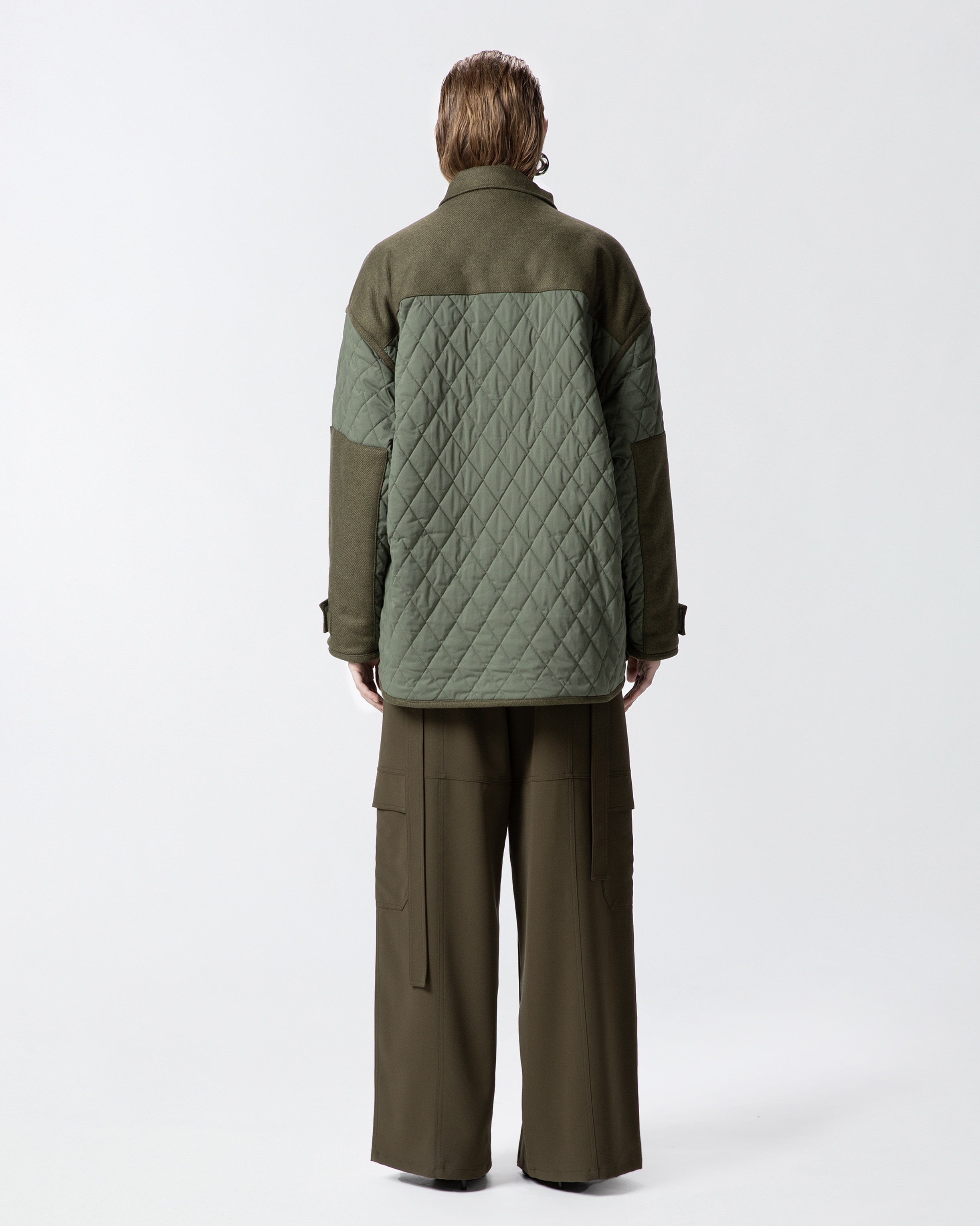 QUILTED PARKA WITH FELT DETAILS - 4