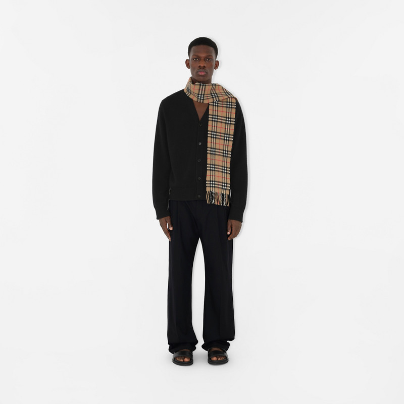 Burberry Narrow Check Cashmere Scarf outlook