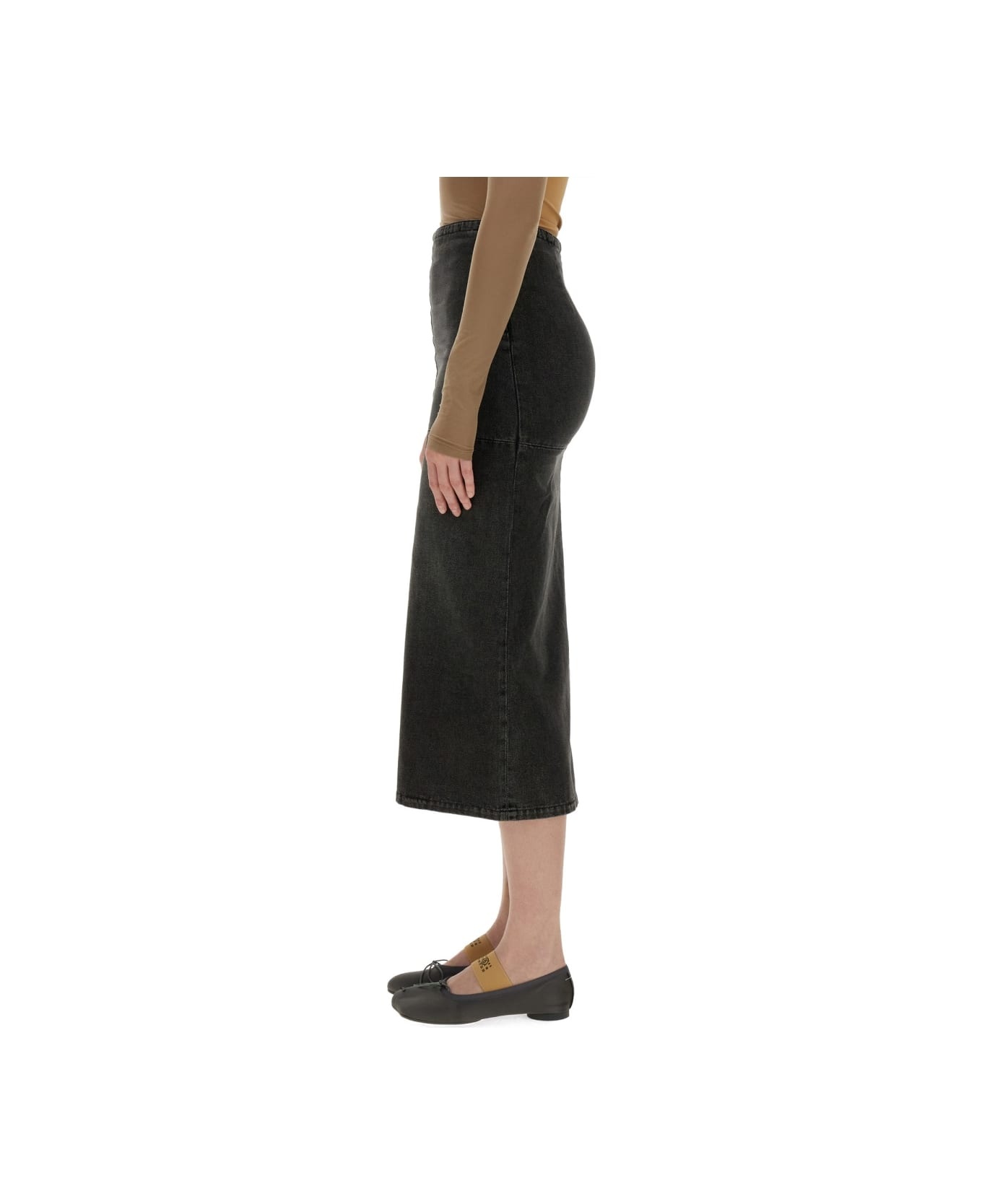 Long Denim Skirt - 4