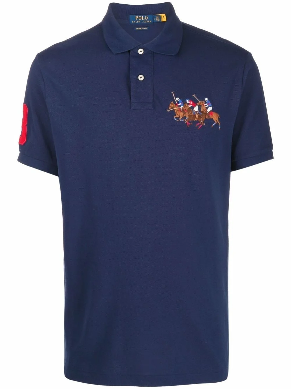 Polo Pony-motif cotton polo shirt - 1