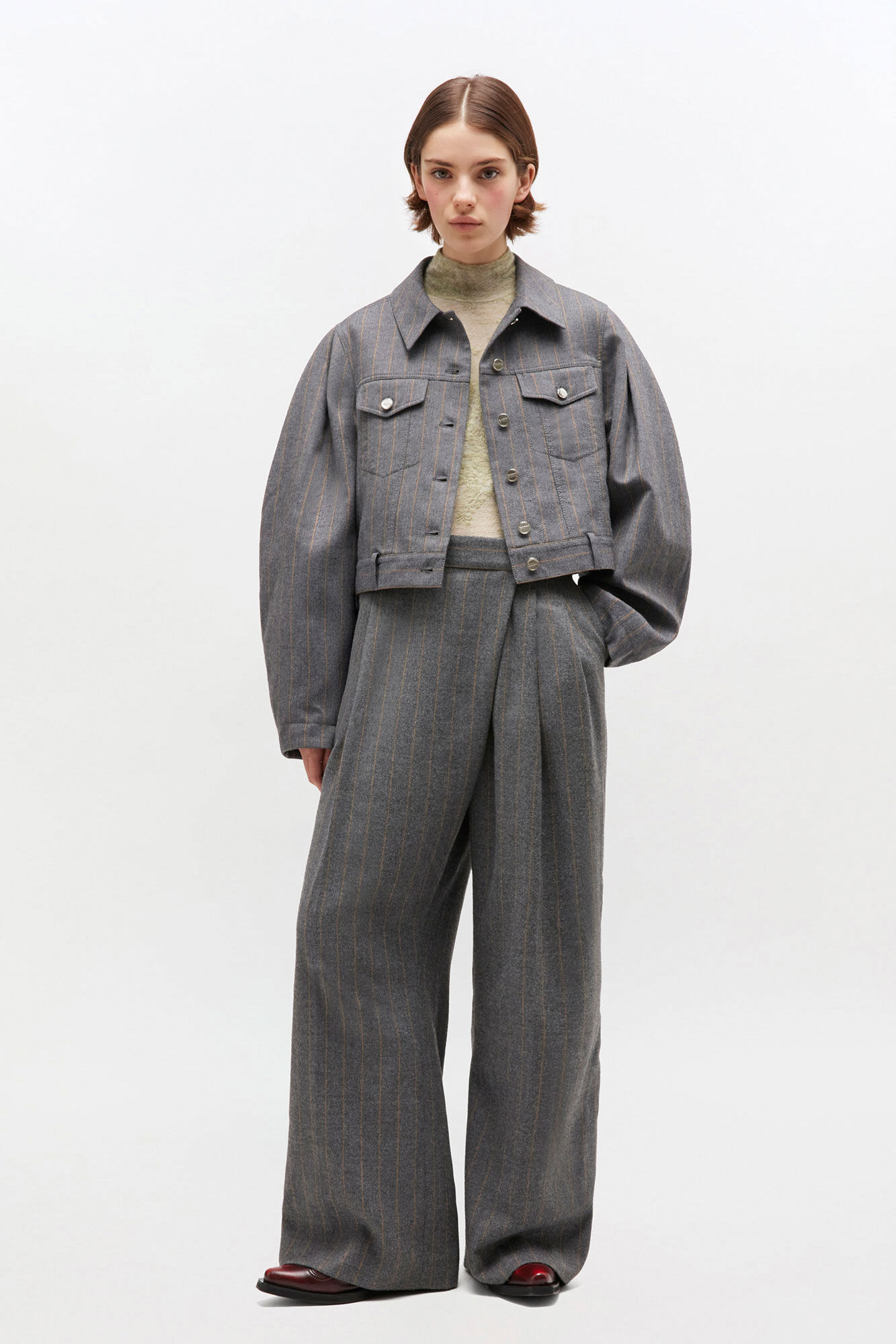 GREY STRIPE JACKET - 3