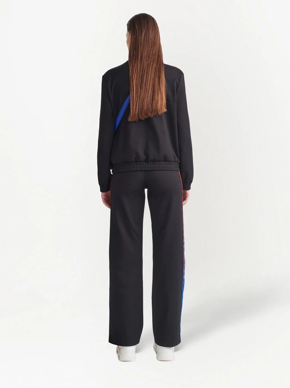 monogram-band track jacket - 4