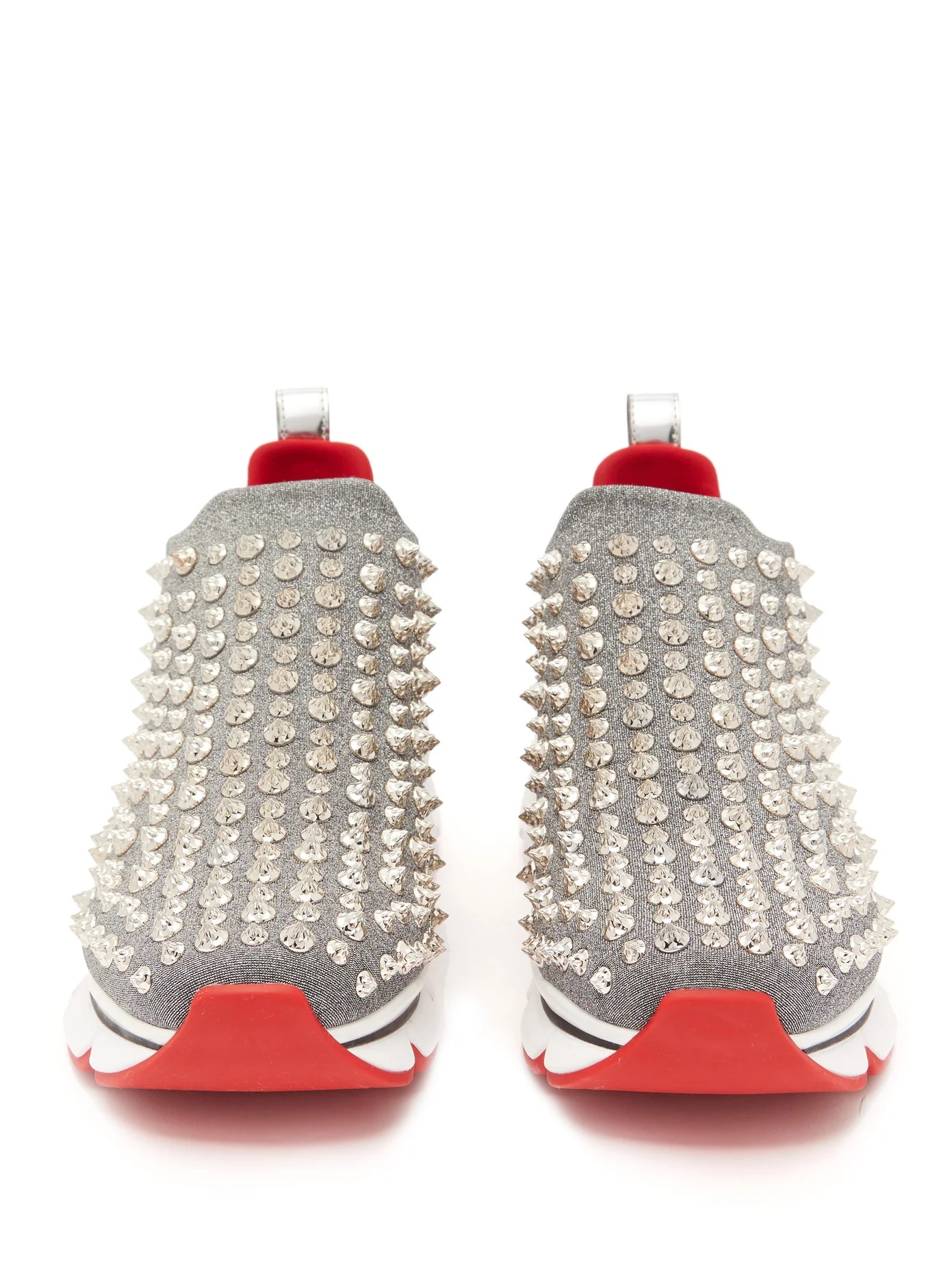 Spiky Sock crystal-studded neoprene trainers - 5