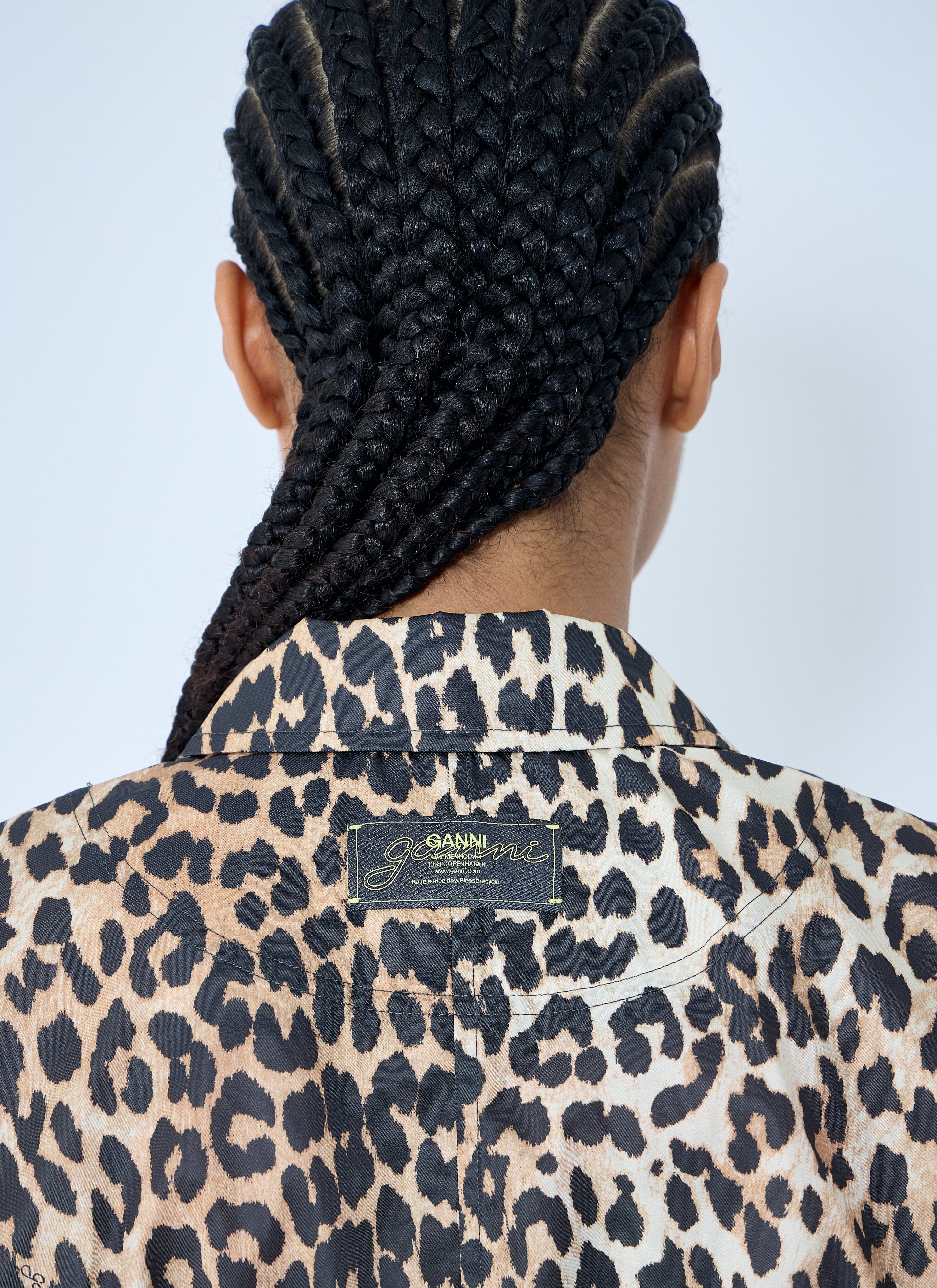 Ganni Women Duchesse Leopard Print Short Jacket - 6