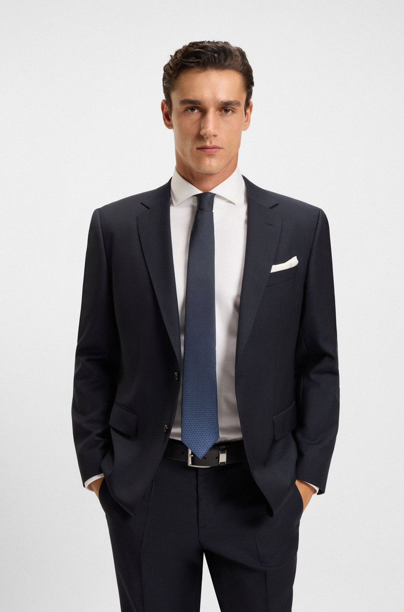 BOSS ITALIAN-LEATHER BELT WITH LOGO KEEPER AND BRUSHED HARDWARE outlook