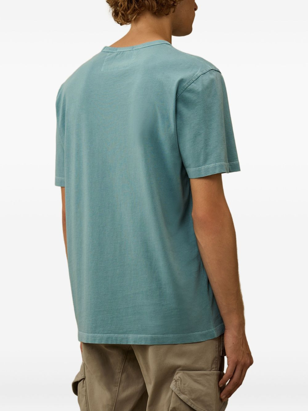 logo-embroidered cotton T-shirt - 4