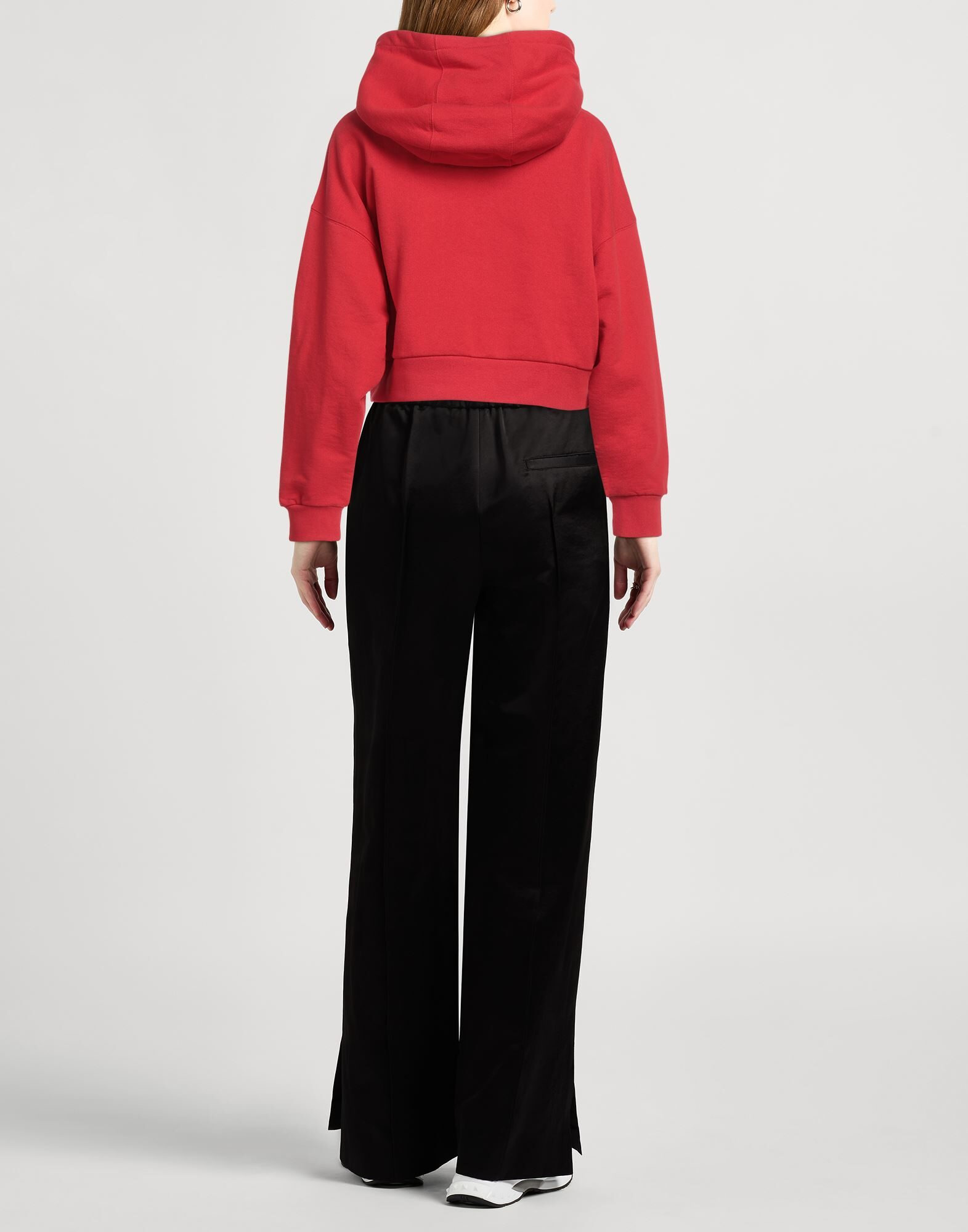 Red Women's Hooded Sweatshirt - 3